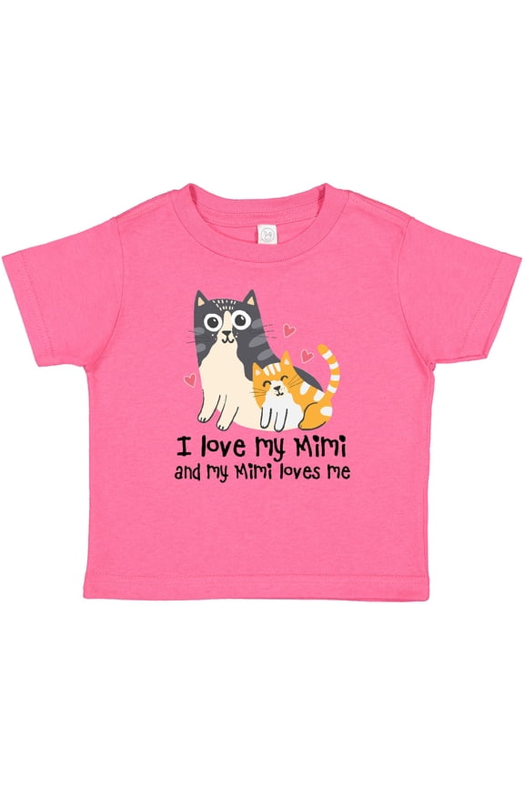 I Love My Mimi Loves Me Cat Boys or Girls Baby T-Shirt