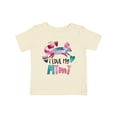 thumbnail image 1 of Inktastic I Love My Mimi Pink and Blue Fox with Hearts Boys or Girls Baby T-Shirt, 1 of 5