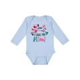 thumbnail image 1 of Inktastic I Love My Mimi Pink and Blue Fox with Hearts Boys or Girls Long Sleeve Baby Bodysuit, 1 of 5