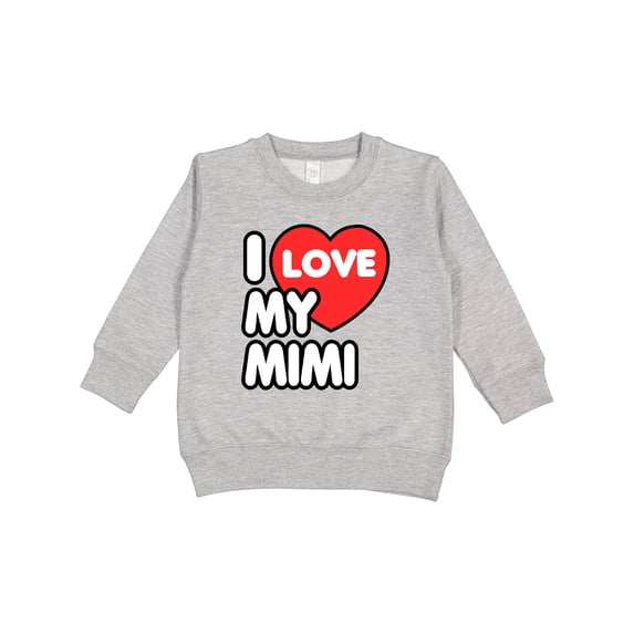Inktastic I Love My Mimi Toddler Sweatshirt