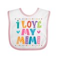 thumbnail image 1 of Inktastic I Love My Mimi for Babies Boys or Girls Baby Bib, 1 of 4