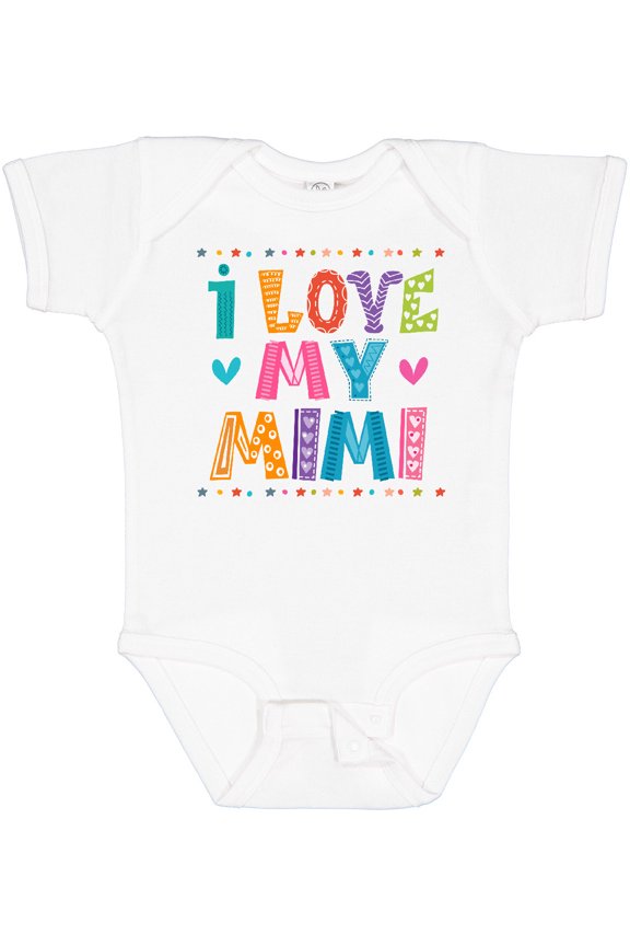 I Love My Mimi for Babies Boys or Girls Baby Bodysuit