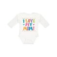 thumbnail image 1 of Inktastic I Love My Mimi for Babies Boys or Girls Long Sleeve Baby Bodysuit, 1 of 5