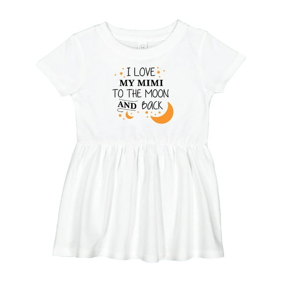 Inktastic I Love My Mimi to the Moon and Back Girls Baby Dress