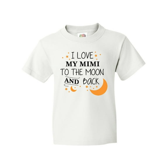 Inktastic I Love My Mimi to the Moon and Back Youth T-Shirt