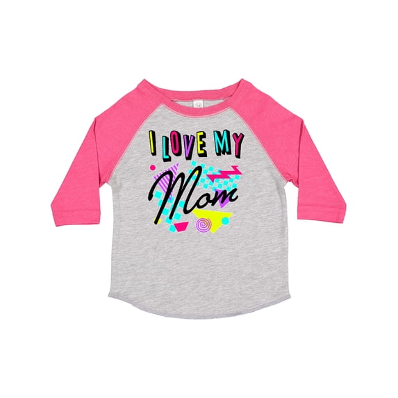 Inktastic I Love My Mom 80s Retro Style Boys or Girls Toddler T-Shirt