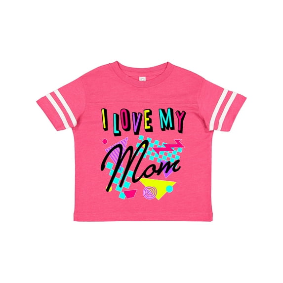 Inktastic I Love My Mom 80s Retro Style Boys or Girls Toddler T-Shirt