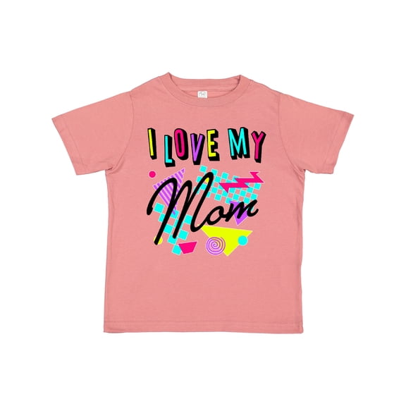 Inktastic I Love My Mom 80s Retro Style Boys or Girls Toddler T-Shirt