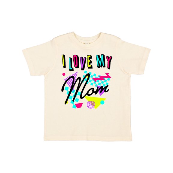 Inktastic I Love My Mom 80s Retro Style Boys or Girls Toddler T-Shirt