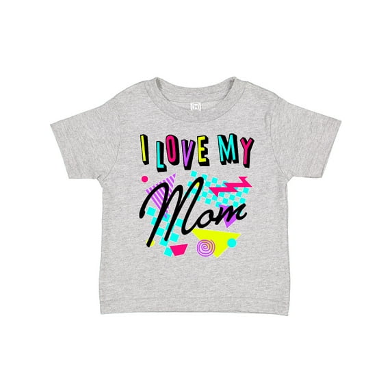 Inktastic I Love My Mom 80s Retro Style Boys or Girls Toddler T-Shirt