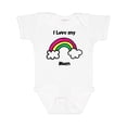 thumbnail image 1 of Inktastic I Love My Mom Boys or Girls Baby Bodysuit, 1 of 5