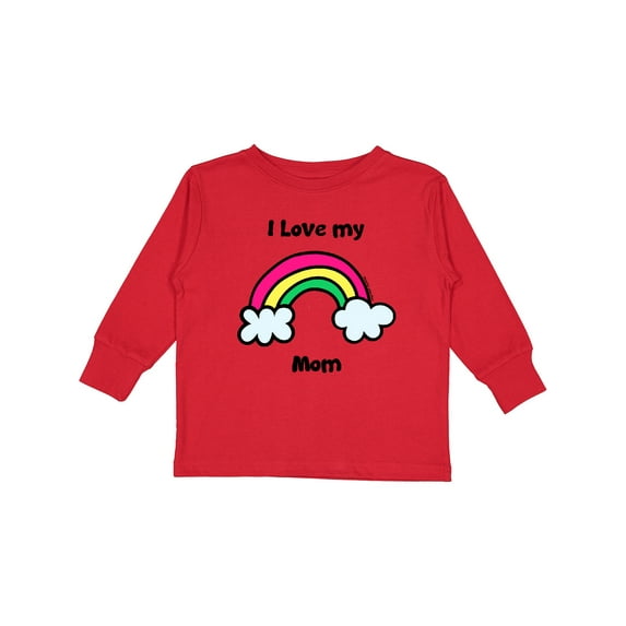 Inktastic I Love My Mom Boys or Girls Long Sleeve Toddler T-Shirt