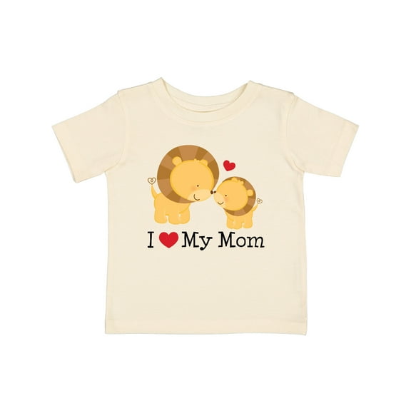 Inktastic I Love My Mom Cute Lion Boys Baby T-Shirt