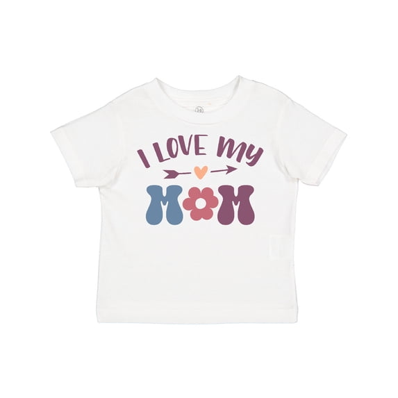 Inktastic I Love My Mom Heart Flower Boys or Girls Toddler T-Shirt