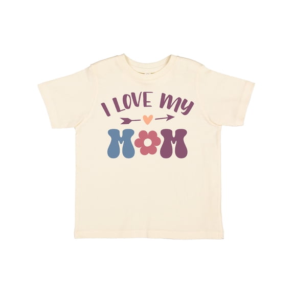 Inktastic I Love My Mom Heart Flower Boys or Girls Toddler T-Shirt