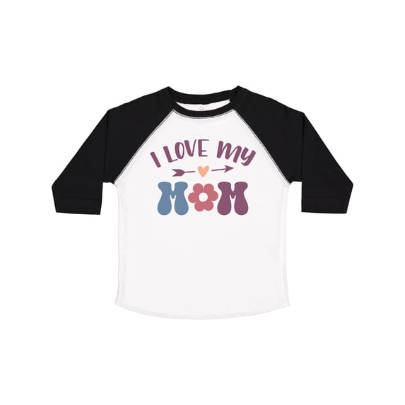 Inktastic I Love My Mom Heart Flower Boys or Girls Toddler T-Shirt