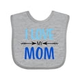 thumbnail image 1 of Inktastic I Love My Mom Mothers Day Boys or Girls Baby Bib, 1 of 4