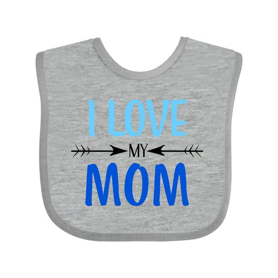 Inktastic I Love My Mom Mothers Day Boys or Girls Baby Bib