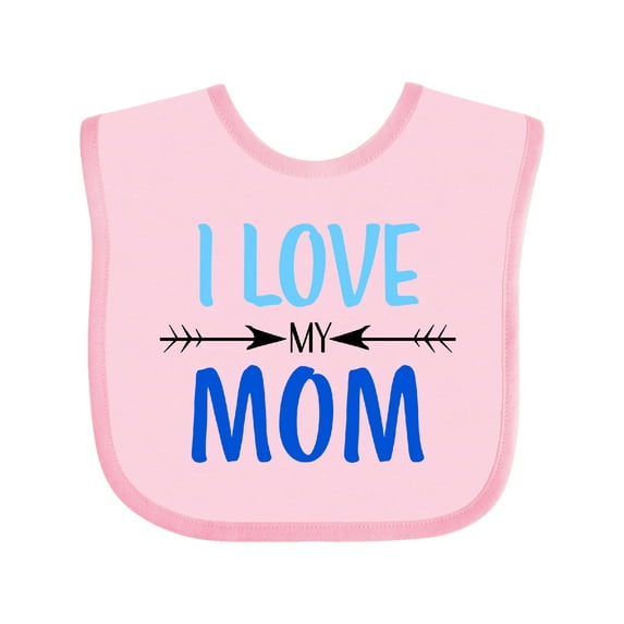 Inktastic I Love My Mom Mothers Day Boys or Girls Baby Bib