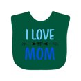 thumbnail image 1 of Inktastic I Love My Mom Mothers Day Boys or Girls Baby Bib, 1 of 4