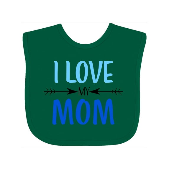 Inktastic I Love My Mom Mothers Day Boys or Girls Baby Bib