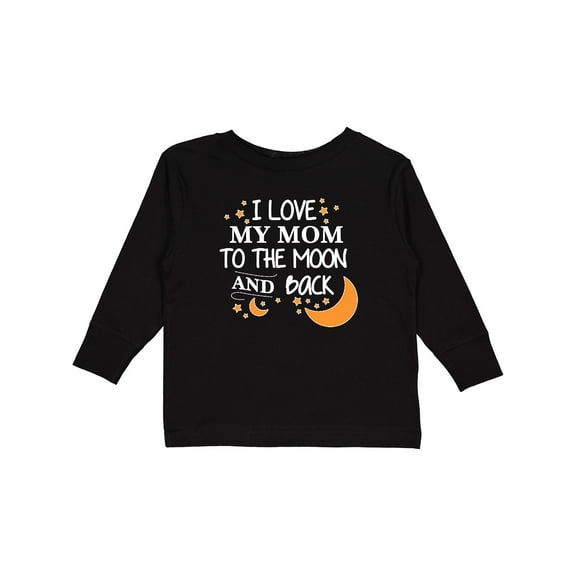 Inktastic I Love My Mom To The Moon and Back Boys or Girls Long Sleeve Toddler T-Shirt