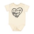 thumbnail image 1 of Inktastic I Love My Mom and Dad in Black Chalk Heart Boys or Girls Baby Bodysuit, 1 of 5