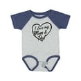 thumbnail image 1 of Inktastic I Love My Mom and Dad in Black Chalk Heart Boys or Girls Baby Bodysuit, 1 of 5