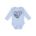thumbnail image 1 of Inktastic I Love My Mom and Dad in Black Chalk Heart Boys or Girls Long Sleeve Baby Bodysuit, 1 of 5