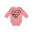 thumbnail image 1 of Inktastic I Love My Mom and Dad in Black Chalk Heart Boys or Girls Long Sleeve Baby Bodysuit, 1 of 5