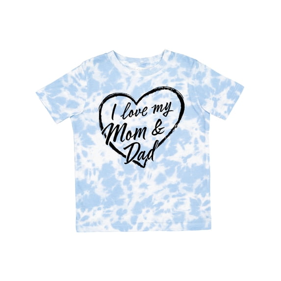 Inktastic I Love My Mom and Dad in Black Chalk Heart Boys or Girls Toddler T-Shirt