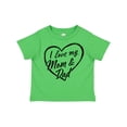 thumbnail image 1 of Inktastic I Love My Mom and Dad in Black Chalk Heart Boys or Girls Toddler T-Shirt, 1 of 5