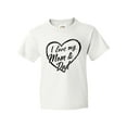 thumbnail image 1 of Inktastic I Love My Mom and Dad in Black Chalk Heart Youth T-Shirt, 1 of 5