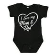 thumbnail image 1 of Inktastic I Love My Mom and Dad in White Chalk Heart Boys or Girls Baby Bodysuit, 1 of 5