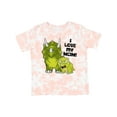 thumbnail image 1 of Inktastic I Love My Mom with Baby and Mommy Triceratops Boys or Girls Toddler T-Shirt, 1 of 5
