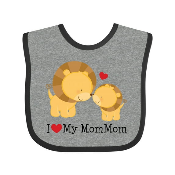 Inktastic I Love My Mommom Boys or Girls Baby Bib