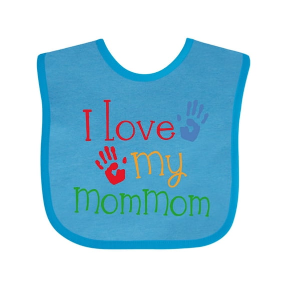 Inktastic I Love My Mommom Boys or Girls Baby Bib