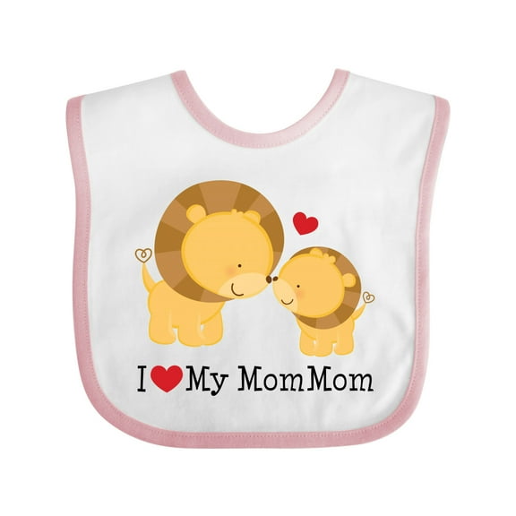 Inktastic I Love My Mommom Boys or Girls Baby Bib