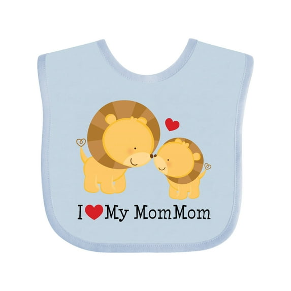 Inktastic I Love My Mommom Boys or Girls Baby Bib