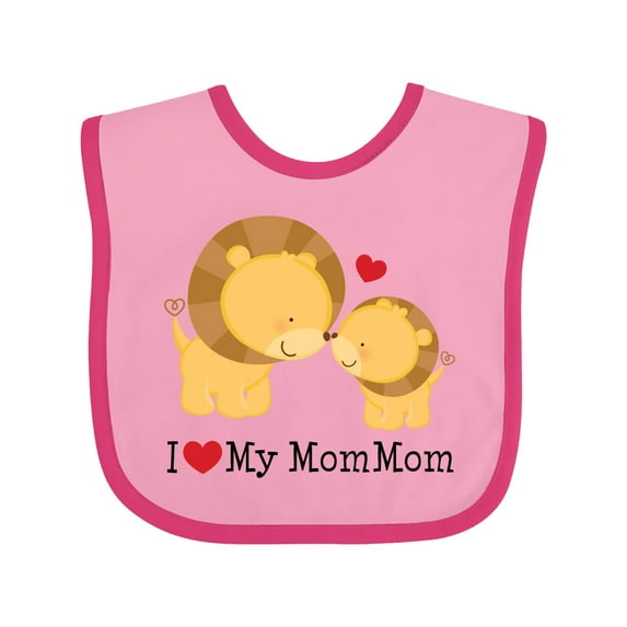 Inktastic I Love My Mommom Boys or Girls Baby Bib