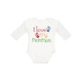 thumbnail image 1 of Inktastic I Love My Mommom Boys or Girls Long Sleeve Baby Bodysuit, 1 of 5