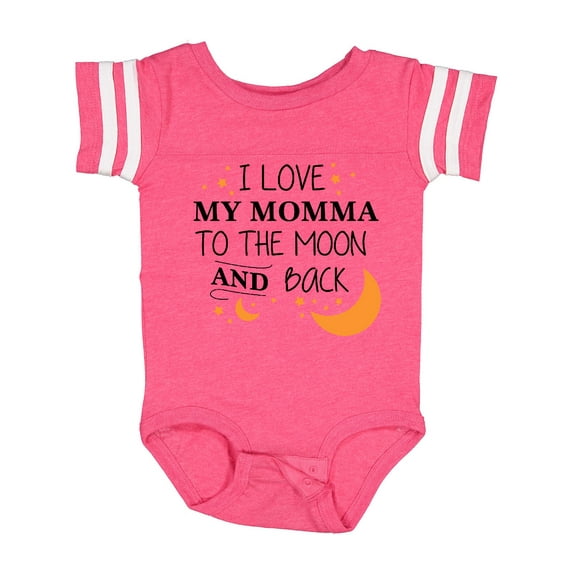 Inktastic I Love My Momma to the Moon and Back Boys or Girls Baby Bodysuit