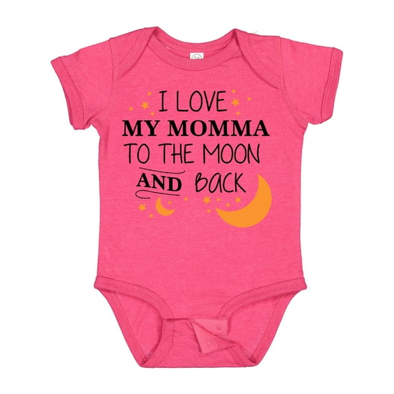 Inktastic I Love My Momma to the Moon and Back Boys or Girls Baby Bodysuit