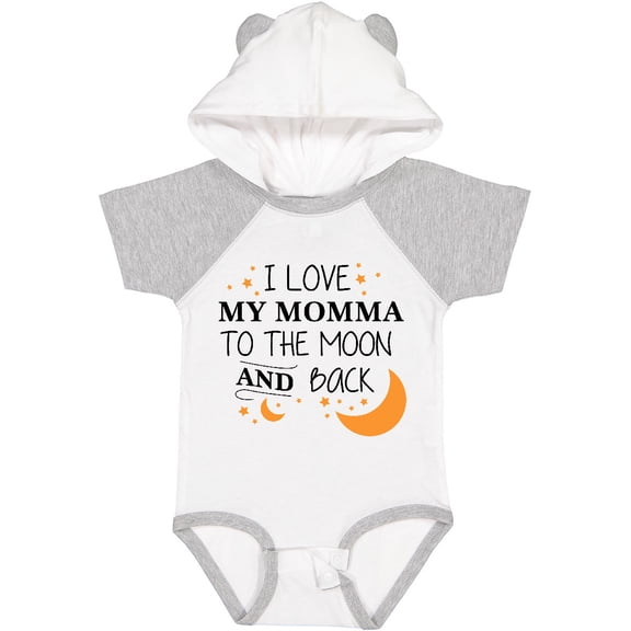 Inktastic I Love My Momma to the Moon and Back Boys or Girls Baby Bodysuit