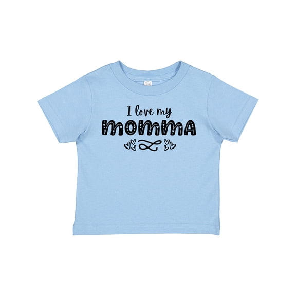Inktastic I Love My Momma with Hearts Boys or Girls Toddler T-Shirt