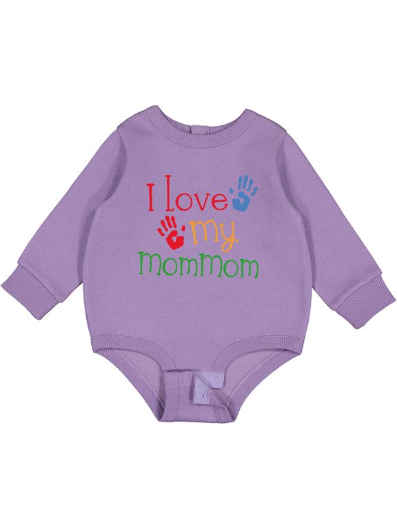 I Love My Mommom Baby Fleece Bodysuit