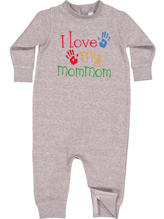 I Love My Mommom Baby Fleece Romper