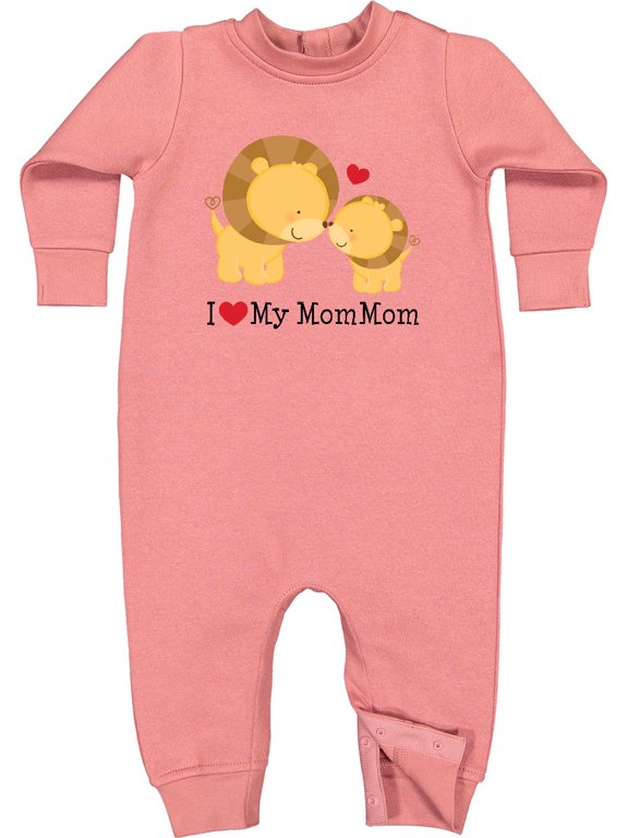 I Love My Mommom Baby Fleece Romper
