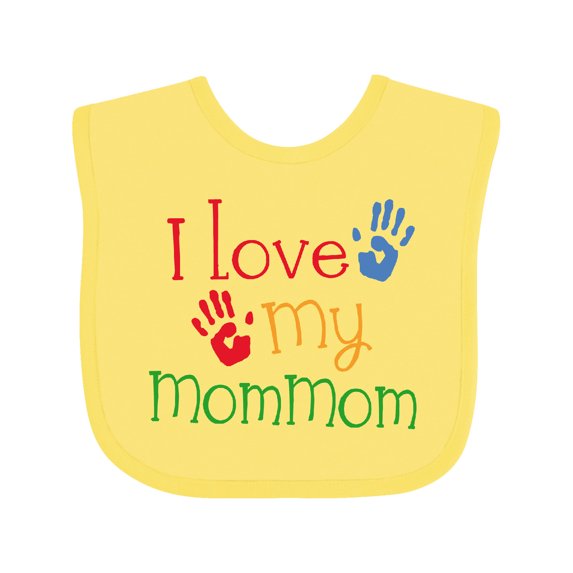 Inktastic I Love My Mommom Boys or Girls Baby Bib