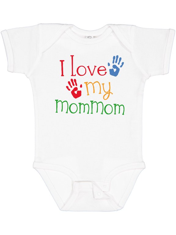 I Love My Mommom Boys or Girls Baby Bodysuit